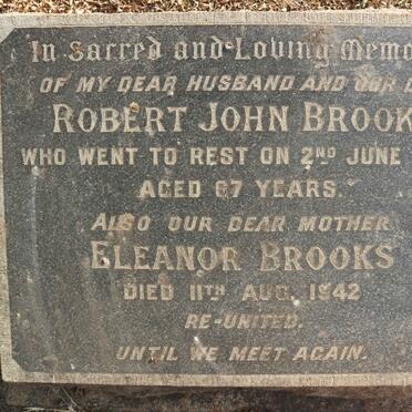 BROOKS Robert John -1933 &amp; Eleanor -1942