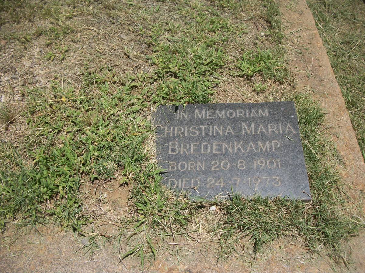 BREDENKAMP Christina Maria 1901-1973