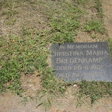 BREDENKAMP Christina Maria 1901-1973