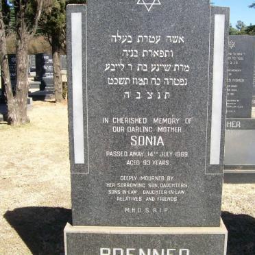 BRENNER Sonia -1969