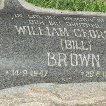 BROWN William George 1947-1969