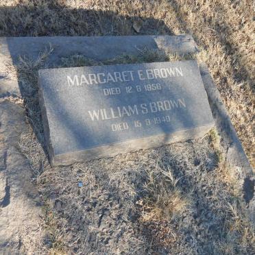 BROWN William S. -1940 &amp; Margaret E. -1956