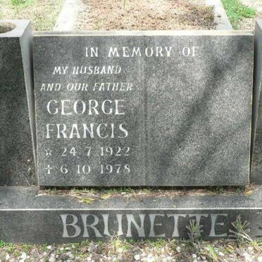 BRUNETTE George Francis 1922-1978