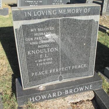 BROWNE Knoulton F.L, Howard. 1913-1981