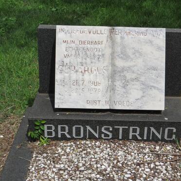 BRONSTRING Gerardus 1909-1979