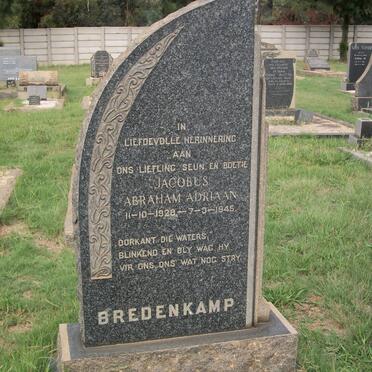 BREDENKAMP Jacobus Abraham Adriaan 1928-1945