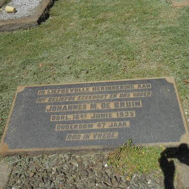 BRUIN Johannes M. , de -1935