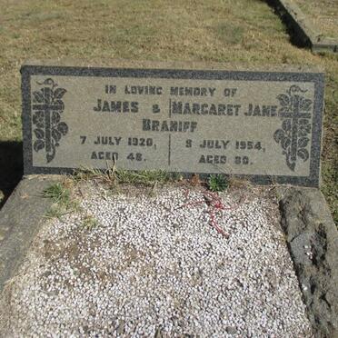BRANIFF James -1920 &amp; Margaret Jane -1954