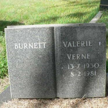 BURNETT Valerie Verne 1930-1981