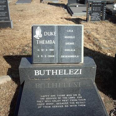 BUTHELEZI Duke Themba 1961-2004