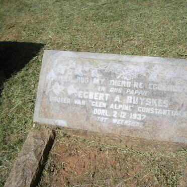 BUYSKES Egbert A. -1937