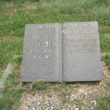 BUTCHER M.J. 1932-1973