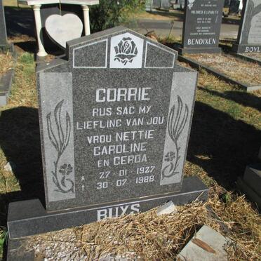 BUYS Corrie 1927-1988