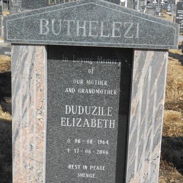 BUTHELEZI Duduzile Elizabeth 1964-2006