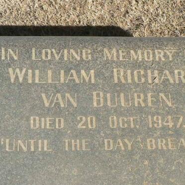 BUUREN William Richard, van -1947