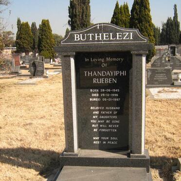 BUTHELEZI Thandayiphi Rueben 1945-1996