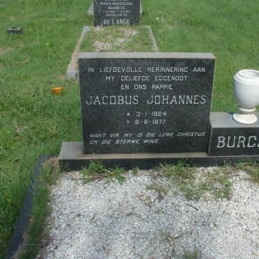 BURGER Jacobus Johannes 1924-1977