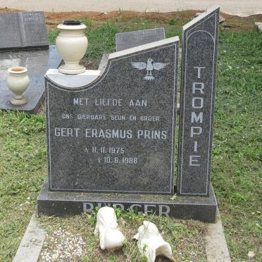 BURGER Gert Erasmus Prins 1975-1988
