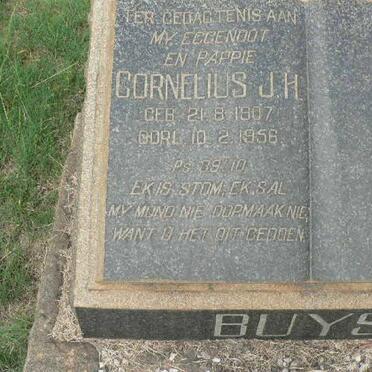 BUYS Cornelius J.H. 1907-1956