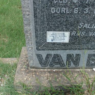 BUUREN Freek, van 1937-2001