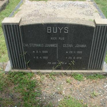BUYS Izak Stephanus Johannes 1869-1952 &amp; Gezina Johanna 1885-1970