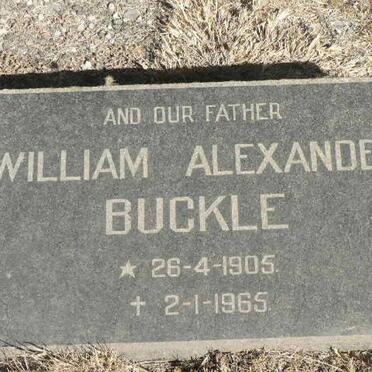 BUCKLE William Alexander 1905-1965