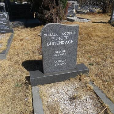 BUITENDACH Schalk Jacobus Burger 1950-1990