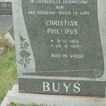BUYS Christian Phillipus 1905-1989