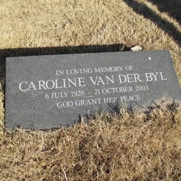 BYL Caroline, van der 1926-2003