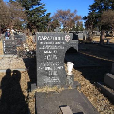 CAPAZORIO Manuel 1901-1969 &amp; Antonia Gomes 1899-1988