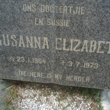 CALITZ Susanna Elizabeth 1964-1973
