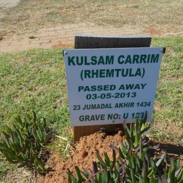 CARRIM Kulsam -2013