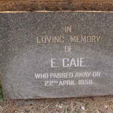 CAIE E. -1958