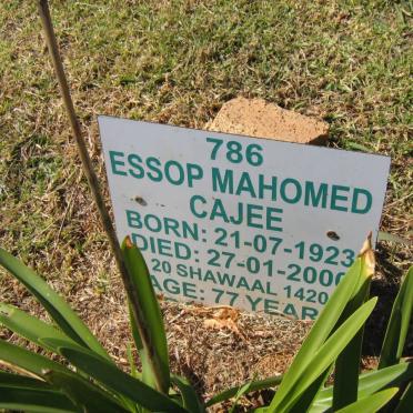 CAJEE Essop Mahomed 1923-2000