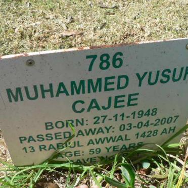 CAJEE Muhammed Yusuf 1948-2007