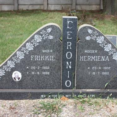 CERONIO Frikkie 1902-1989 &amp; Hermiena 1902-1980