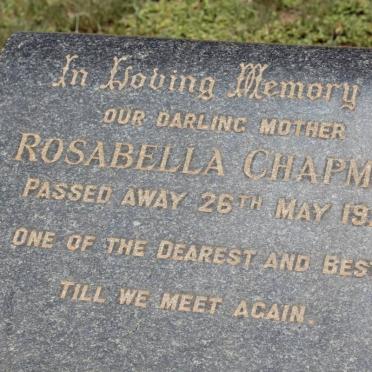 CHAPMAN Rosabela -1921