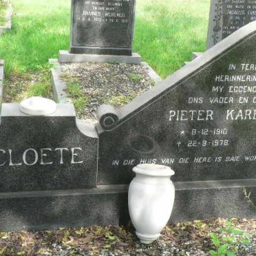 CLOETE Pieter Karel 1910-1978