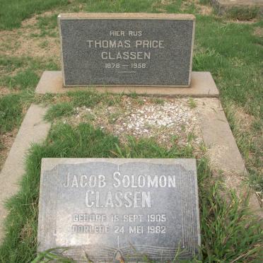 CLASSEN Thomas Price 1878-1958 :: CLASSEN Jacob Solomon 1905-1982