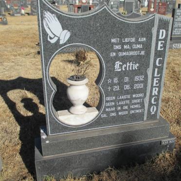 CLERCQ Lettie, de 1932-2001