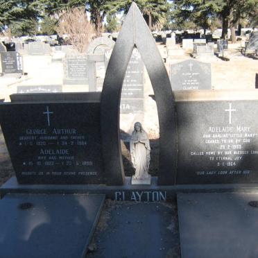 CLAYTON George Arthur 1920-1984 &amp; Adelaide 1922-1999 :: CLAYTON Adelaide Mary 1953-1964