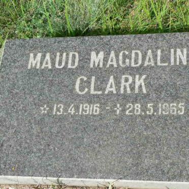 CLARK Maud Magdaline 1916-1965
