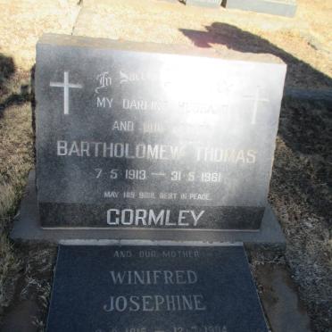 CORMLEY Bartholomew Thomas 1913-1961 &amp; Winifred Josephine 1915-1964