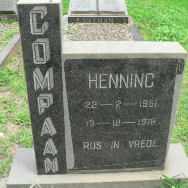 COMPAAN Henning 1951-1978