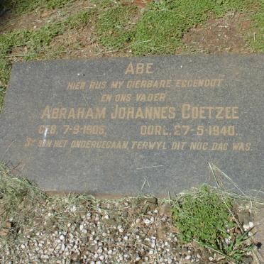 COETZEE Abraham Johannes 1905-1940