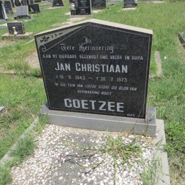 COETZEE Jan Christiaan 1943-1973