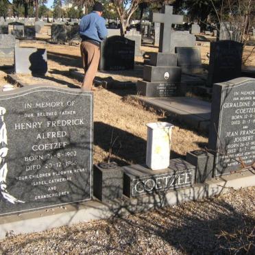 COETZEE Henry Fredrick Alfred 1902-1966 :: JOUBERT Jean Francois 1906-1988 &amp; Geraldine formerly COETZEE 1914-19??