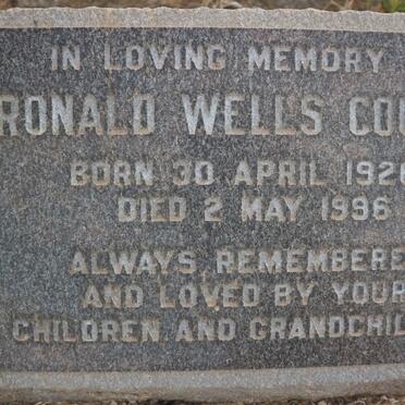 COUTTS Ronald Wells 1926-1996