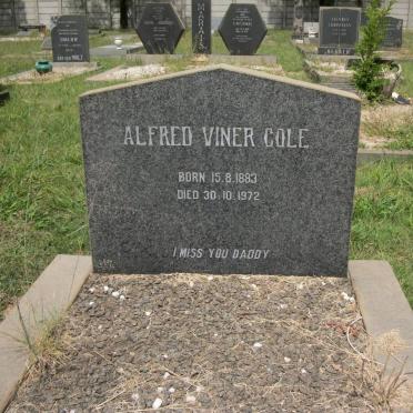 COLE Alfred Viner 1883-1972