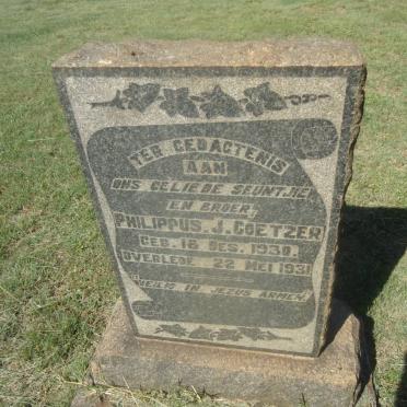 COETZER Philippus J. 1930-1931